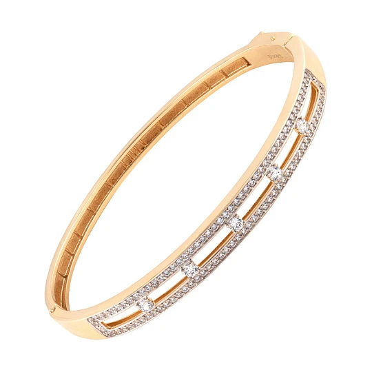 Браслет золотой л070050 | Браслеты с фианитом купить по выгодной цене в ювелирном магазине ⭐️ «Золотая Подкова»