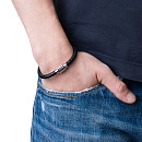 Браслет стальной AS-BR060-bk | Браслет стальной AS-BR060-bk купить по цене 650 руб. в ювелирном магазине ⭐️ «Золотая Подкова»