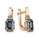 Серьги золотые 25480-170 | Серьги золотые 25480-170 купить по цене 115777 руб. в ювелирном магазине ⭐️ «Золотая Подкова»