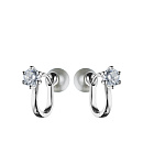 Серьги серебряные D0371E | Серьги серебряные D0371E купить по цене 1848 руб. в ювелирном магазине ⭐️ «Золотая Подкова»