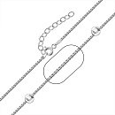 Цепь серебряная 021163R030L40+ | Цепь серебряная 021163R030L40+ купить по цене 2621 руб. в ювелирном магазине ⭐️ «Золотая Подкова»