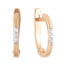 Серьги золотые 1042932-11110 | Серьги золотые 1042932-11110 купить по цене 33306 руб. в ювелирном магазине ⭐️ «Золотая Подкова»