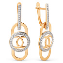 Серьги золотые 028682-1102 | Серьги золотые 028682-1102 купить по цене 73102 руб. в ювелирном магазине ⭐️ «Золотая Подкова»