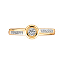 Кольцо золотое 019051-1282 | Кольцо золотое 019051-1282 купить по цене 29925 руб. в ювелирном магазине ⭐️ «Золотая Подкова»