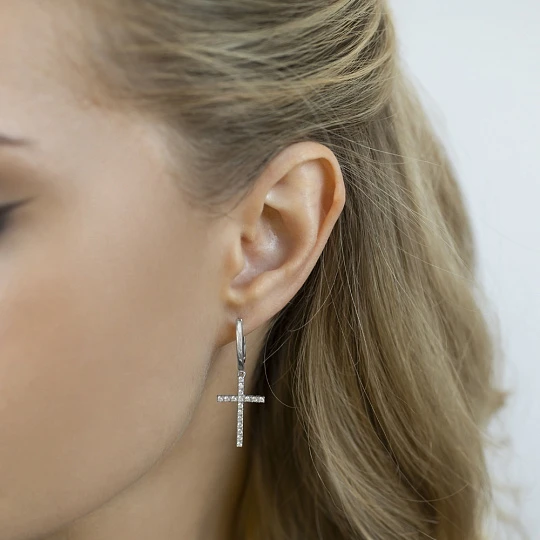 Серьги серебряные 0201659-00775 | Серьги с фианитом купить по выгодной цене в ювелирном магазине ⭐️ «Золотая Подкова» Серьги серебряные 0201659-00775 | Серьги с фианитом купить по выгодной цене в ювелирном магазине ⭐️ «Золотая Подкова»