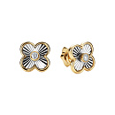 Серьги золотые 26163-300 | Серьги золотые 26163-300 купить по цене 62561 руб. в ювелирном магазине ⭐️ «Золотая Подкова»