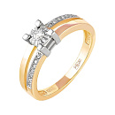 Кольцо золотое 11-21084-1000 | Кольцо золотое 11-21084-1000 купить по цене 69810 руб. в ювелирном магазине ⭐️ «Золотая Подкова»