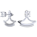 Серьги серебряные 6001771-00775 | Серьги серебряные 6001771-00775 купить по цене 2435 руб. в ювелирном магазине ⭐️ «Золотая Подкова»