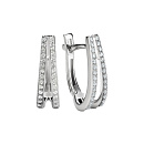 Серьги золотые 26267-200 | Серьги золотые 26267-200 купить по цене 103886 руб. в ювелирном магазине ⭐️ «Золотая Подкова»