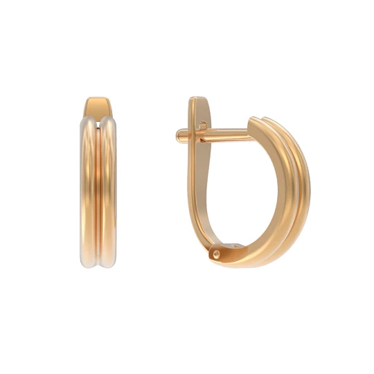 Серьги золотые 1042902-10000 | Серьги без вставок купить по выгодной цене в ювелирном магазине ⭐️ «Золотая Подкова»