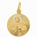 Подвеска золотая 85115 Семистрельная | Подвеска золотая 85115 Семистрельная купить по цене 21836 руб. в ювелирном магазине ⭐️ «Золотая Подкова»