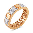 Кольцо золотое 902011-1102 | Кольцо золотое 902011-1102 купить по цене 88407 руб. в ювелирном магазине ⭐️ «Золотая Подкова»