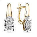 Серьги золотые 25745-300 | Серьги золотые 25745-300 купить по цене 150679 руб. в ювелирном магазине ⭐️ «Золотая Подкова»