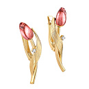 Серьги золотые 12-21003-1022 | Серьги золотые 12-21003-1022 купить по цене 146385 руб. в ювелирном магазине ⭐️ «Золотая Подкова»