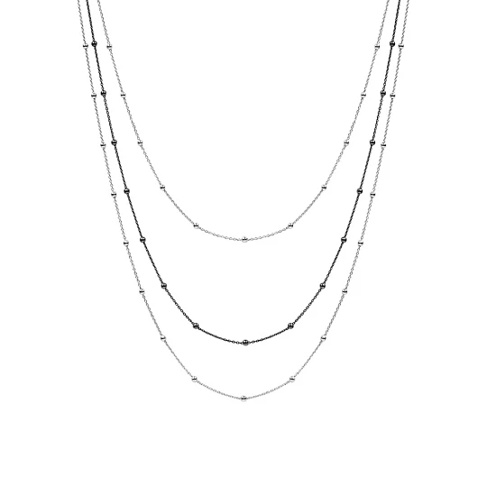 Колье серебряное XGI01660-RdRt | Серебряные колье купить по выгодной цене в ювелирном магазине ⭐️ «Золотая Подкова»