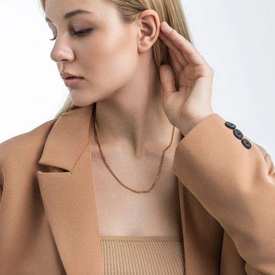 Цепь золотая ЦНН20512050 | Цепи купить по выгодной цене в ювелирном магазине ⭐️ «Золотая Подкова»