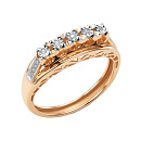 Кольцо золотое 16150-100 | Кольцо золотое 16150-100 купить по цене 68700 руб. в ювелирном магазине ⭐️ «Золотая Подкова»