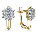 Серьги золотые 25614-300 | Серьги золотые 25614-300 купить по цене 192885 руб. в ювелирном магазине ⭐️ «Золотая Подкова»