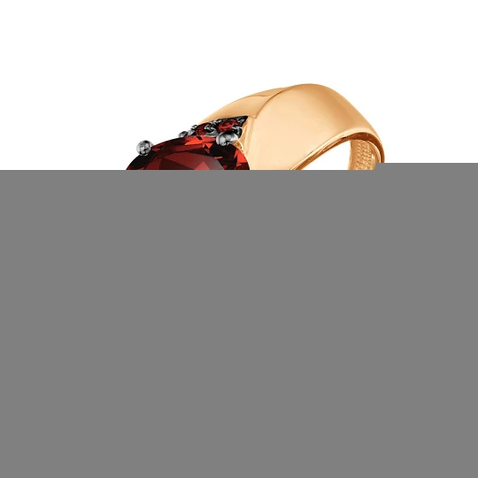 Кольцо золотое Т14301А477-02 | Кольца с гранатом купить по выгодной цене в ювелирном магазине ⭐️ «Золотая Подкова»