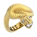 Кольцо золотое 9101689 Змея | Кольцо золотое 9101689 Змея купить по цене 231933 руб. в ювелирном магазине ⭐️ «Золотая Подкова»