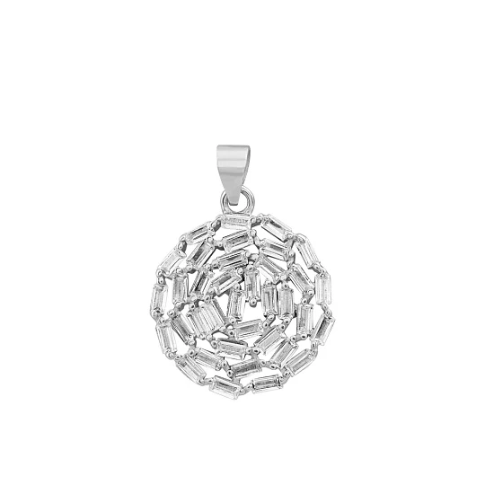 Подвеска серебряная SET13212P | Серебряные подвески и кулоны купить по выгодной цене в ювелирном магазине ⭐️ «Золотая Подкова»