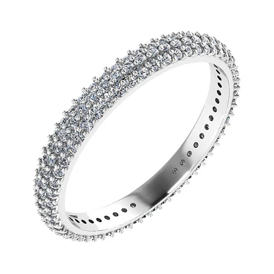 Кольцо серебряное 0101393-00775 | Кольца дорожка купить по выгодной цене в ювелирном магазине ⭐️ «Золотая Подкова»