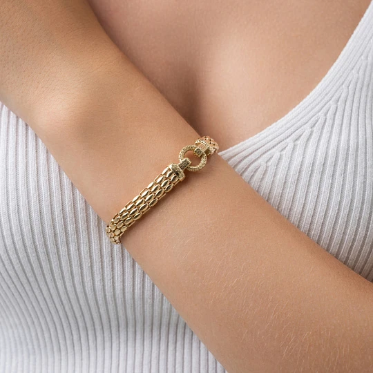 Браслет золотой 00453-60-030001-00 | Золотые браслеты купить по выгодной цене в ювелирном магазине ⭐️ «Золотая Подкова»