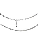 Колье серебряное D1-SD-10008N | Колье серебряное D1-SD-10008N купить по цене 2822 руб. в ювелирном магазине ⭐️ «Золотая Подкова»