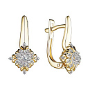 Серьги золотые 25702-300 | Серьги золотые 25702-300 купить по цене 125246 руб. в ювелирном магазине ⭐️ «Золотая Подкова»