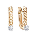 Серьги золотые 12-02016-1000 | Серьги золотые 12-02016-1000 купить по цене 77250 руб. в ювелирном магазине ⭐️ «Золотая Подкова»