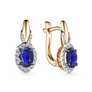 Серьги золотые 24940-102 | Серьги золотые 24940-102 купить по цене 208125 руб. в ювелирном магазине ⭐️ «Золотая Подкова»