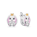 Серьги серебряные 901022100 | Серьги серебряные 901022100 купить по цене 6767 руб. в ювелирном магазине ⭐️ «Золотая Подкова»