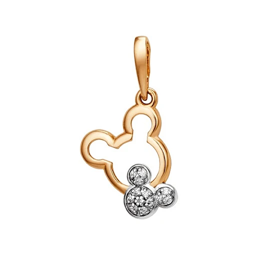 Подвеска золотая 005493-1102 | Ювелирные изделия в сети Золотая Подкова