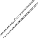 Цепь серебряная Ц1ВЗ17РО010050 | Цепь серебряная Ц1ВЗ17РО010050 купить по цене 3840 руб. в ювелирном магазине ⭐️ «Золотая Подкова»