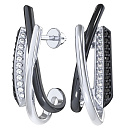 Серьги серебряные 6001748-00215 | Серьги серебряные 6001748-00215 купить по цене 3665 руб. в ювелирном магазине ⭐️ «Золотая Подкова»