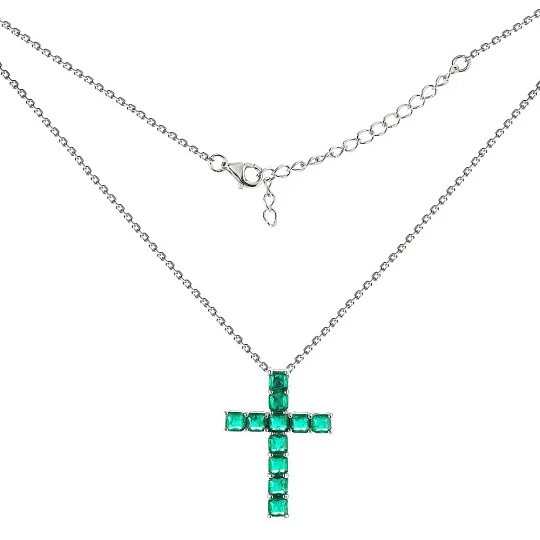 Колье серебряное SN-B1898-gr1 | Ювелирные изделия в сети Золотая Подкова