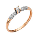 Кольцо золотое 16012-100 | Кольцо золотое 16012-100 купить по цене 53160 руб. в ювелирном магазине ⭐️ «Золотая Подкова»