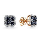 Серьги золотые 25275-102 | Серьги золотые 25275-102 купить по цене 82511 руб. в ювелирном магазине ⭐️ «Золотая Подкова»
