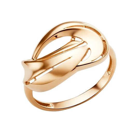 Кольцо золотое 006991-1000 | Кольца без вставок купить по выгодной цене в ювелирном магазине ⭐️ «Золотая Подкова»