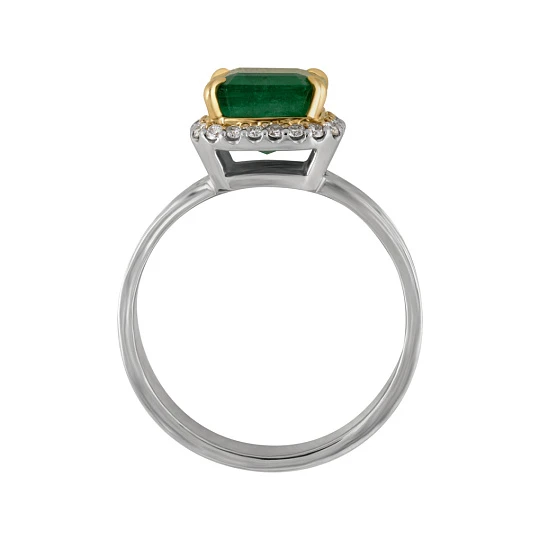 Кольцо золотое 902-00736-91-11-01-10 | Кольца с изумрудами купить по выгодной цене в ювелирном магазине ⭐️ «Золотая Подкова»