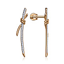 Серьги золотые С132-3003 | Серьги золотые С132-3003 купить по цене 56700 руб. в ювелирном магазине ⭐️ «Золотая Подкова»