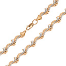 Браслет золотой А 023013 | Браслет золотой А 023013 купить по цене 70928 руб. в ювелирном магазине ⭐️ «Золотая Подкова»