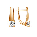 Серьги золотые 008052-1100 | Серьги золотые 008052-1100 купить по цене 59850 руб. в ювелирном магазине ⭐️ «Золотая Подкова»