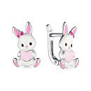 Серьги серебряные 901022341 | Серьги серебряные 901022341 купить по цене 8907 руб. в ювелирном магазине ⭐️ «Золотая Подкова»