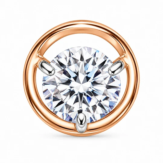 Подвеска из золота с фианитами