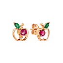 Серьги золотые Т102028331-01 | Серьги золотые Т102028331-01 купить по цене 20580 руб. в ювелирном магазине ⭐️ «Золотая Подкова»