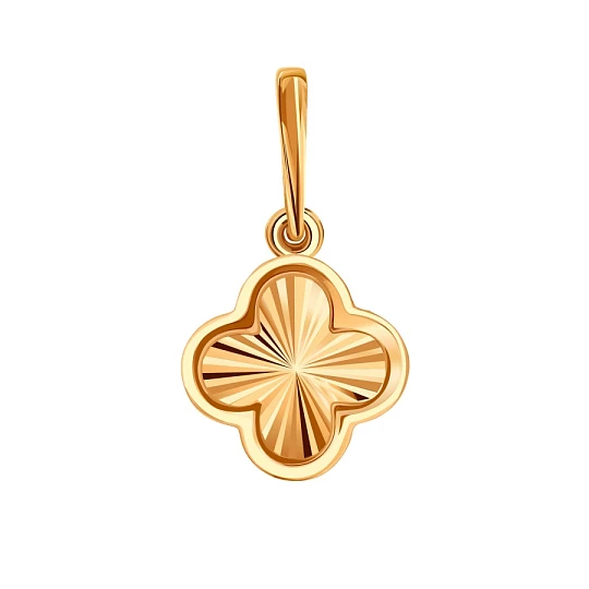 Подвеска золотая Т100635849 | Ювелирные изделия от бренда Каратов 💍 купить по доступной цене в ювелирной сети «Золотая Подкова»