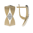 Серьги золотые 021072-4102 | Серьги золотые 021072-4102 купить по цене 50036 руб. в ювелирном магазине ⭐️ «Золотая Подкова»