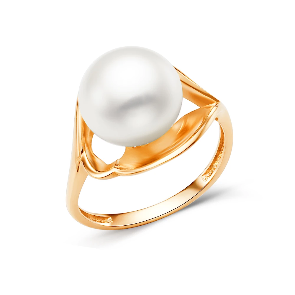 Кольцо золотое 11802608 | Кольца с жемчугом купить по выгодной цене в ювелирном магазине ⭐️ «Золотая Подкова»