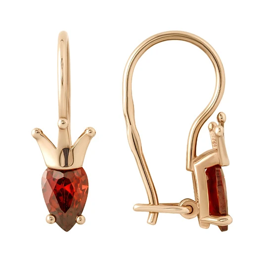 Серьги золотые 021112-1120 | Ювелирные изделия в сети Золотая Подкова